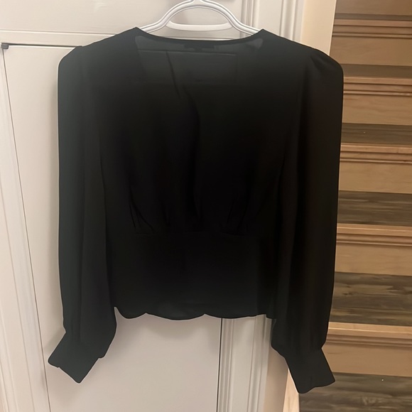 Black Button Up Top - Picture 6 of 6